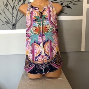 Multicolored Halter Sleeveless Tank Top GD142